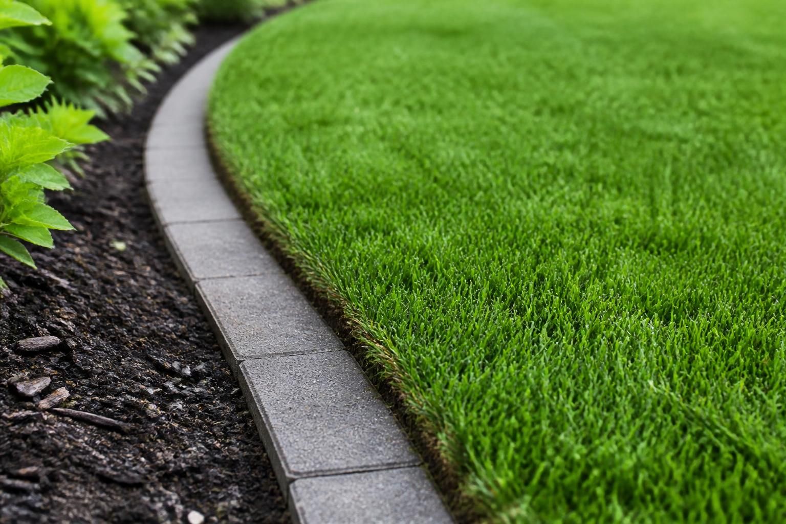 Freshly installed sod creating a seamless green lawn.